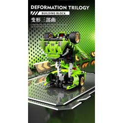 BEAUTIFUL AND 8700 non  XE KÉO BIẾN DẠNG BÒ XANH tỷ lệ 1:18 bộ đồ chơi xếp lắp ráp ghép mô hình  Kỹ Thuật Công Nghệ Cao Mô Hình Phương Tiện 608 khối