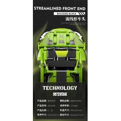 BEAUTIFUL AND 8700 non  XE KÉO BIẾN DẠNG BÒ XANH tỷ lệ 1:18 bộ đồ chơi xếp lắp ráp ghép mô hình  Kỹ Thuật Công Nghệ Cao Mô Hình Phương Tiện 608 khối