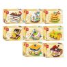 MINGDI LEIBAO K0684 0684 non  MÓN ĂN 8 LOẠI TRÁNG MIỆNG VUI VẺ TIRAMISU BÁNH TRANG TRÍ QUẾ TRÁI CÂY TRỘN MẬT ONG SÔ CÔ LA CUỘN THỤY SĨ MATCHA DÂU TÂY LỚP CHANH CÁC NGỌT NAPOLEON TART bộ đồ chơi xếp lắp ráp ghép mô hình HAPPY FOODY