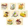 MINGDI LEIBAO K0684 0684 non  MÓN ĂN 8 LOẠI TRÁNG MIỆNG VUI VẺ TIRAMISU BÁNH TRANG TRÍ QUẾ TRÁI CÂY TRỘN MẬT ONG SÔ CÔ LA CUỘN THỤY SĨ MATCHA DÂU TÂY LỚP CHANH CÁC NGỌT NAPOLEON TART bộ đồ chơi xếp lắp ráp ghép mô hình HAPPY FOODY