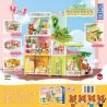 ZHEGAO 612012A non  BIỆT THỰ BẢO HÙNG bộ đồ chơi xếp lắp ráp ghép mô hình VILLA BABY BEAR 2050 khối
