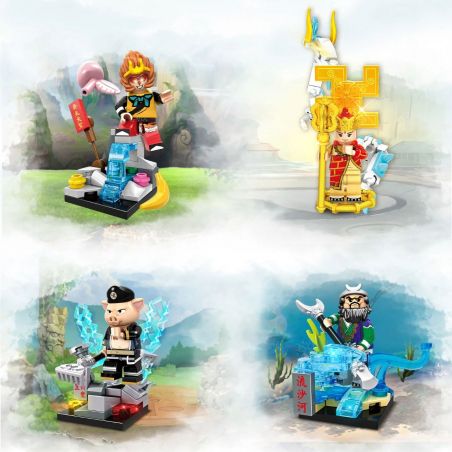 WOMA C0785 0785 non  TÂY DU KÝ 16 TRONG bộ đồ chơi xếp lắp ráp ghép mô hình