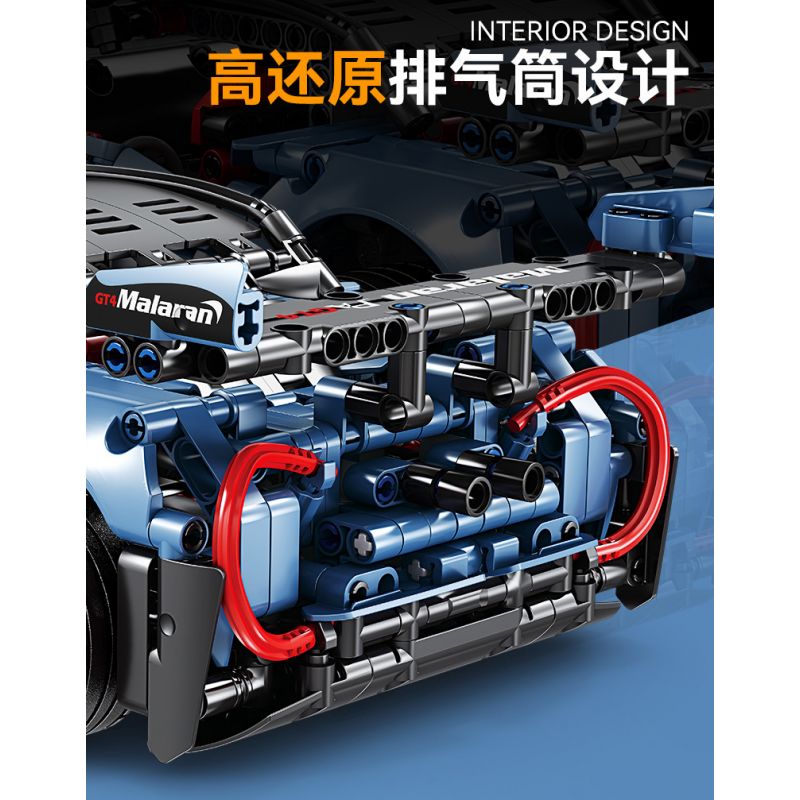 Kazi KY1105 1105 non  XE THỂ THAO MCLAREN ENCHANTRESS MÀU XANH tỷ lệ 1:14 bộ đồ chơi xếp lắp ráp ghép mô hình  Kỹ Thuật Công Nghệ Cao Mô Hình Phương Tiện 1225 khối