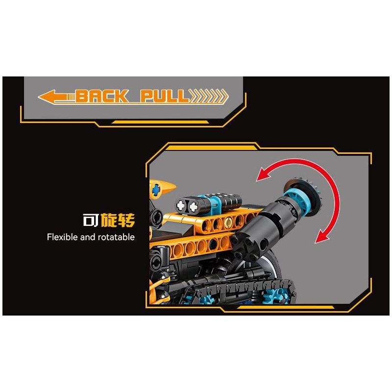 GBL KY1106 1106 non  XE KÉO ĐÔI VORTEX LASER CHARIOT bộ đồ chơi xếp lắp ráp ghép mô hình  Kỹ Thuật Công Nghệ Cao Mô Hình Phương Tiện 335 khối