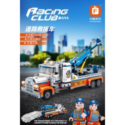 FORANGE FC1618 1618 non  XE CỨU HỘ ĐƯỜNG BỘ bộ đồ chơi xếp lắp ráp ghép mô hình Creator RACING CLUB Sáng Tạo 781 khối