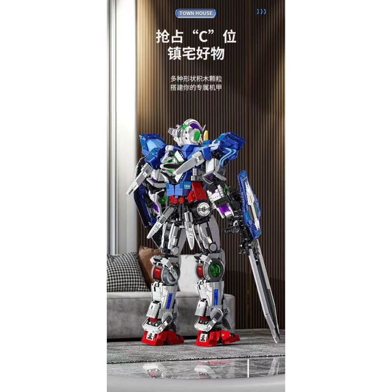 LINGRUI MODEL JIMU LIANGPIN V5012 5012 non  THẦN CHIẾN TRANH MECHA HẠNG S bộ đồ chơi xếp lắp ráp ghép mô hình DJ-RAMBO 001 10382 khối