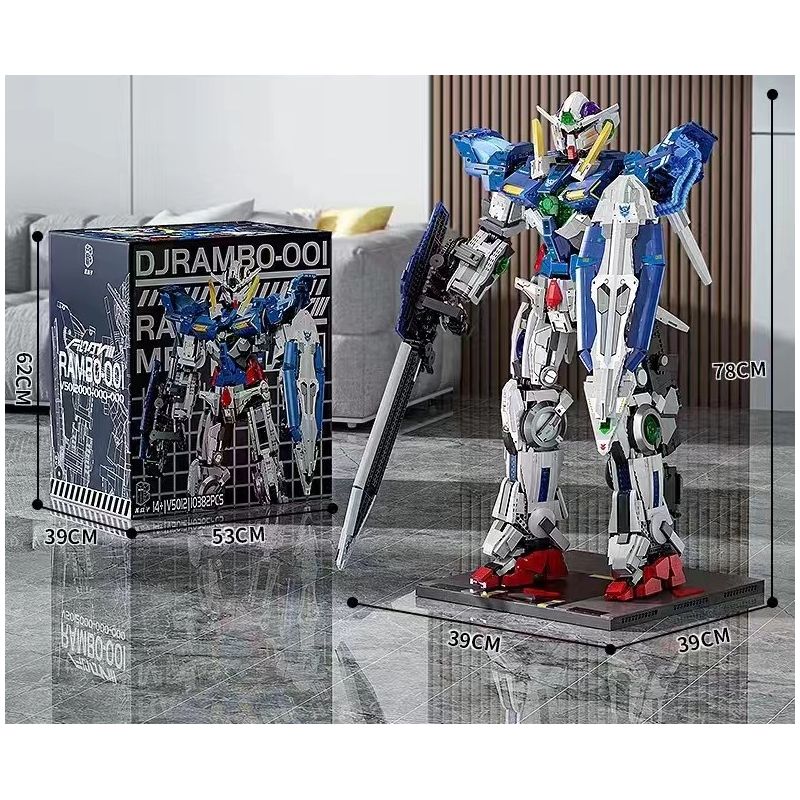 LINGRUI MODEL JIMU LIANGPIN V5012 5012 non  THẦN CHIẾN TRANH MECHA HẠNG S bộ đồ chơi xếp lắp ráp ghép mô hình DJ-RAMBO 001 10382 khối