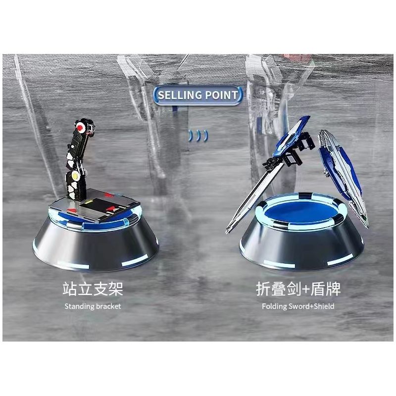 LINGRUI MODEL JIMU LIANGPIN V5012 5012 non  THẦN CHIẾN TRANH MECHA HẠNG S bộ đồ chơi xếp lắp ráp ghép mô hình DJ-RAMBO 001 10382 khối