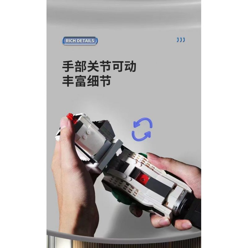 LINGRUI MODEL JIMU LIANGPIN V5012 5012 non  THẦN CHIẾN TRANH MECHA HẠNG S bộ đồ chơi xếp lắp ráp ghép mô hình DJ-RAMBO 001 10382 khối