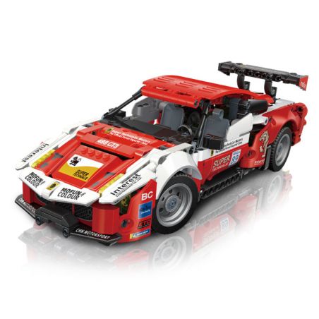GUDI 70010 non  CUỘC ĐUA GIẬN DỮ XE KÉO GT3 BLAZING HORSE bộ đồ chơi xếp lắp ráp ghép mô hình  Kỹ Thuật Công Nghệ Cao Mô Hình Phương Tiện 524 khối