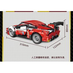 GUDI 70010 non  CUỘC ĐUA GIẬN DỮ XE KÉO GT3 BLAZING HORSE bộ đồ chơi xếp lắp ráp ghép mô hình  Kỹ Thuật Công Nghệ Cao Mô Hình Phương Tiện 524 khối