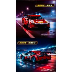 GUDI 70010 non  CUỘC ĐUA GIẬN DỮ XE KÉO GT3 BLAZING HORSE bộ đồ chơi xếp lắp ráp ghép mô hình  Kỹ Thuật Công Nghệ Cao Mô Hình Phương Tiện 524 khối