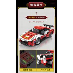 GUDI 70010 non  CUỘC ĐUA GIẬN DỮ XE KÉO GT3 BLAZING HORSE bộ đồ chơi xếp lắp ráp ghép mô hình  Kỹ Thuật Công Nghệ Cao Mô Hình Phương Tiện 524 khối