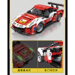 GUDI 70010 non  CUỘC ĐUA GIẬN DỮ XE KÉO GT3 BLAZING HORSE bộ đồ chơi xếp lắp ráp ghép mô hình  Kỹ Thuật Công Nghệ Cao Mô Hình Phương Tiện 524 khối