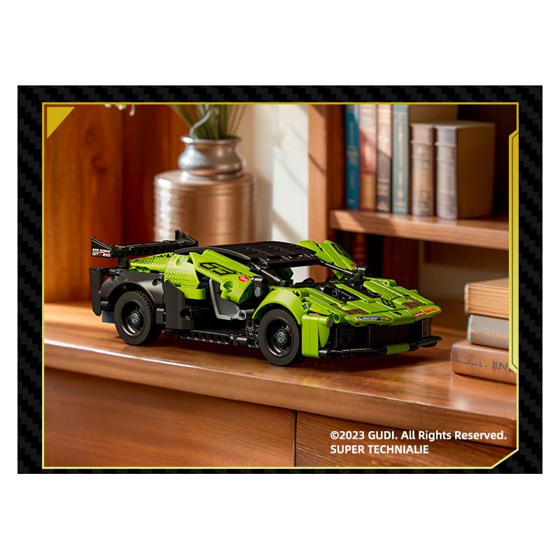 GUDI 70009 non  ĐUA XE GIẬN DỮ KÉO LÙI CƠN BÃO BULL EVO2 tỷ lệ 1:14 bộ đồ chơi xếp lắp ráp ghép mô hình  Kỹ Thuật Công Nghệ Cao Mô Hình Phương Tiện 533 khối