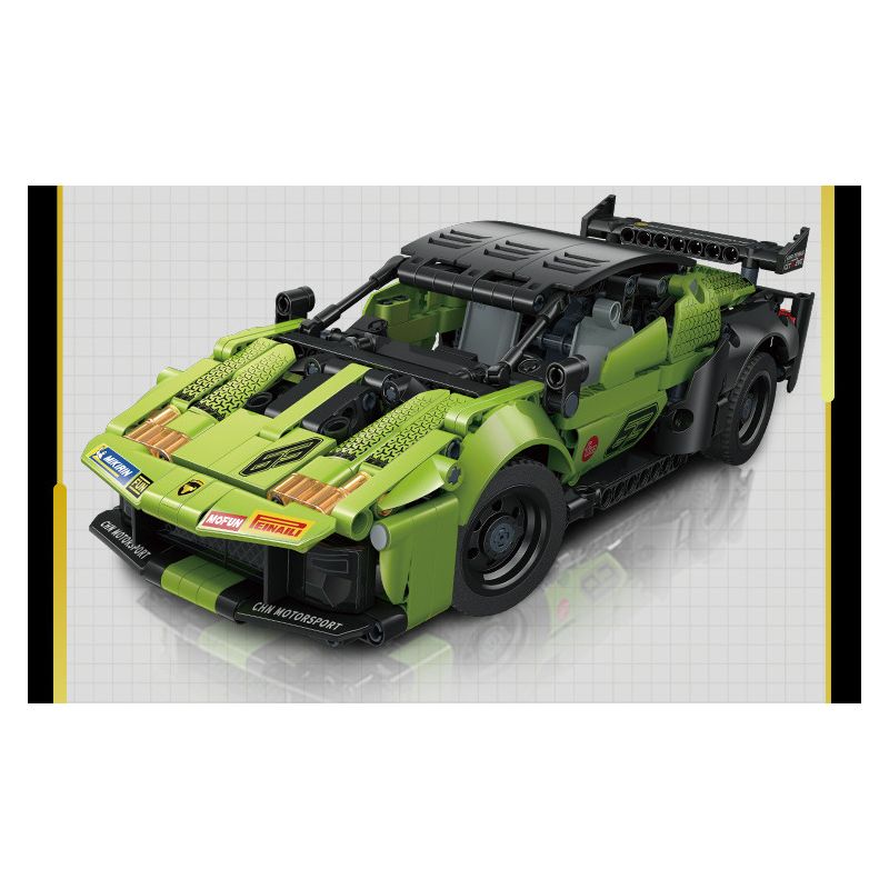 GUDI 70009 non  ĐUA XE GIẬN DỮ KÉO LÙI CƠN BÃO BULL EVO2 tỷ lệ 1:14 bộ đồ chơi xếp lắp ráp ghép mô hình  Kỹ Thuật Công Nghệ Cao Mô Hình Phương Tiện 533 khối