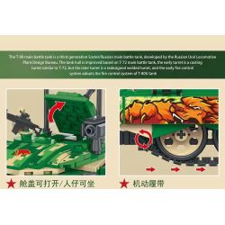 ZUANMA 108D non  VIỄN CHINH SẮT XE TĂNG CHIẾN ĐẤU CHỦ LỰC T-99A CỦA TRUNG QUỐC bộ đồ chơi xếp lắp ráp ghép mô hình Military Army T-99A MAIN BATTLE TANK Quân Sự Bộ Đội 675 khối