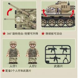 ZUANMA 108C non  IRON EXPEDITION XE TĂNG CHIẾN ĐẤU CHỦ LỰC MK-4M CỦA ISRAEL bộ đồ chơi xếp lắp ráp ghép mô hình Military Army MK-4M MAIN BATTLE TANK Quân Sự Bộ Đội 634 khối