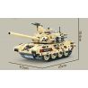 ZUANMA 108B non  ĐOÀN THÁM HIỂM SẮT XE TĂNG CHIẾN ĐẤU CHỦ LỰC M1A2 CỦA MỸ bộ đồ chơi xếp lắp ráp ghép mô hình Military Army M1A2SEP MAIN BATTLE TANK Quân Sự Bộ Đội 704 khối