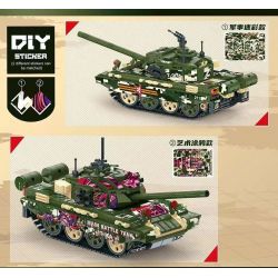 ZUANMA 108A non  VIỄN CHINH SẮT XE TĂNG CHIẾN ĐẤU CHỦ LỰC T-90 CỦA NGA bộ đồ chơi xếp lắp ráp ghép mô hình Military Army T-90 MAIN BATTLE TANK Quân Sự Bộ Đội 667 khối