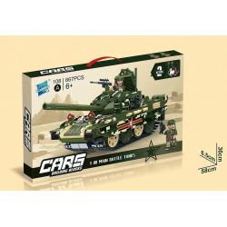 ZUANMA 108A non  VIỄN CHINH SẮT XE TĂNG CHIẾN ĐẤU CHỦ LỰC T-90 CỦA NGA bộ đồ chơi xếp lắp ráp ghép mô hình Military Army T-90 MAIN BATTLE TANK Quân Sự Bộ Đội 667 khối