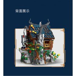 MorkModel 033011 Mork Model 033011 non  CABIN CỦA PHÙ THỦY THỜI TRUNG CỔ bộ đồ chơi xếp lắp ráp ghép mô hình Creator MEDIEVAL THE WITCH HOUSE Sáng Tạo 1964 khối