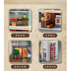 WELLEADZ 6104 non  XƯA TIỆM CẦM ĐỒ bộ đồ chơi xếp lắp ráp ghép mô hình PAWN SHOP 605 khối