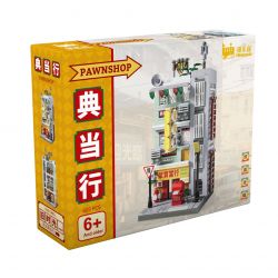 WELLEADZ 6104 non  XƯA TIỆM CẦM ĐỒ bộ đồ chơi xếp lắp ráp ghép mô hình PAWN SHOP 605 khối