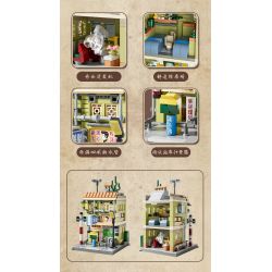 WELLEADZ 6101 non  NGÀY XƯA CỬA HÀNG TIỆN LỢI bộ đồ chơi xếp lắp ráp ghép mô hình CONVENIENCE STORE 549 khối