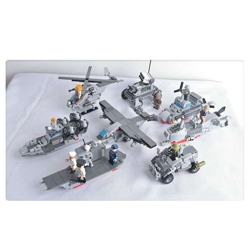 CAYI KY012 non  TÀU SÂN BAY CHẠY BẰNG NĂNG LƯỢNG HẠT NHÂN bộ đồ chơi xếp lắp ráp ghép mô hình Military Army Quân Sự Bộ Đội 998 khối