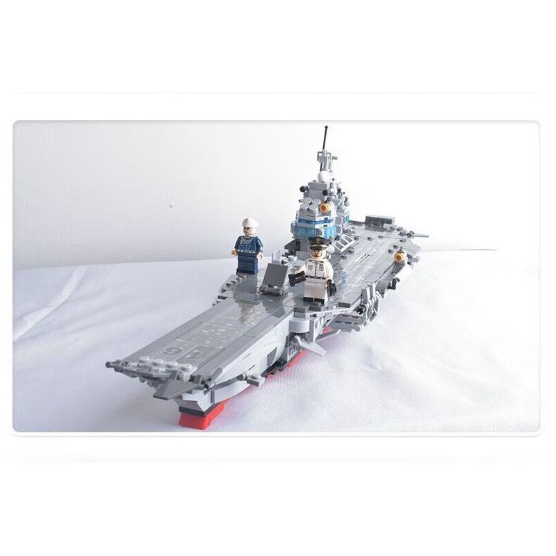 CAYI KY012 non  TÀU SÂN BAY CHẠY BẰNG NĂNG LƯỢNG HẠT NHÂN bộ đồ chơi xếp lắp ráp ghép mô hình Military Army Quân Sự Bộ Đội 998 khối