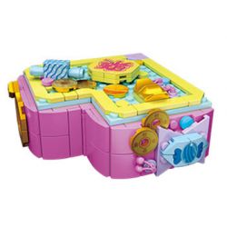 CAYI 10009 10010 10011 10012 non  HỘP KẸO 4 LOẠI PHÁT TÀI NGỌT NGÀO VÀ TÍM HẠNH PHÚC MAY MẮN CAM bộ đồ chơi xếp lắp ráp ghép mô hình Creator SUGAR BOX Sáng Tạo 654 khối