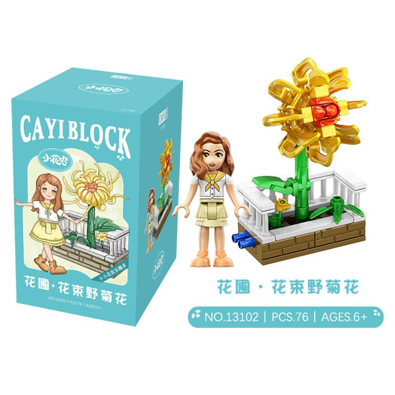 CAYI 13106 13101 13102 13103 13104 13105 non  NÔNG DÂN TRỒNG HOA NHỎ NÀNG TIÊN VÀ CÂY 6 MÔ HÌNH bộ đồ chơi xếp lắp ráp ghép mô hình Creator LITTLE GARDENER Sáng Tạo 472 khối