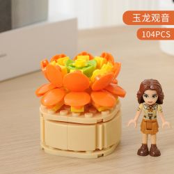 CAYI 13001 13002 13003 13004 13005 13006 non  NGƯỜI TRỒNG HOA 6 LOẠI MỌNG NƯỚC bộ đồ chơi xếp lắp ráp ghép mô hình Creator LITTLE GARDENER Sáng Tạo 520 khối