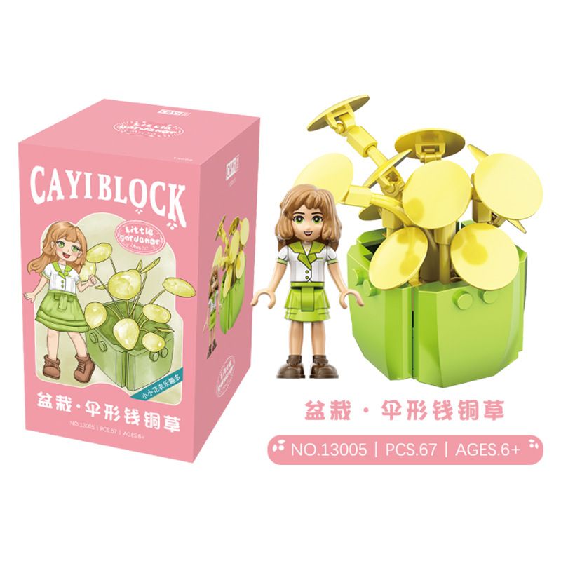 CAYI 13001 13002 13003 13004 13005 13006 non  NGƯỜI TRỒNG HOA 6 LOẠI MỌNG NƯỚC bộ đồ chơi xếp lắp ráp ghép mô hình Creator LITTLE GARDENER Sáng Tạo 520 khối