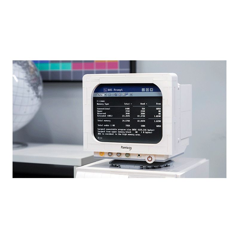 PANTASY 85005 non  MÁY TÍNH CỔ ĐIỂN bộ đồ chơi xếp lắp ráp ghép mô hình RETRO 90S PC 1800 khối