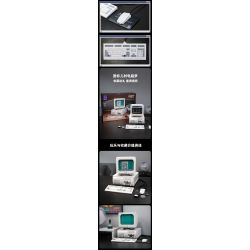 PANTASY 85005 non  MÁY TÍNH CỔ ĐIỂN bộ đồ chơi xếp lắp ráp ghép mô hình RETRO 90S PC 1800 khối