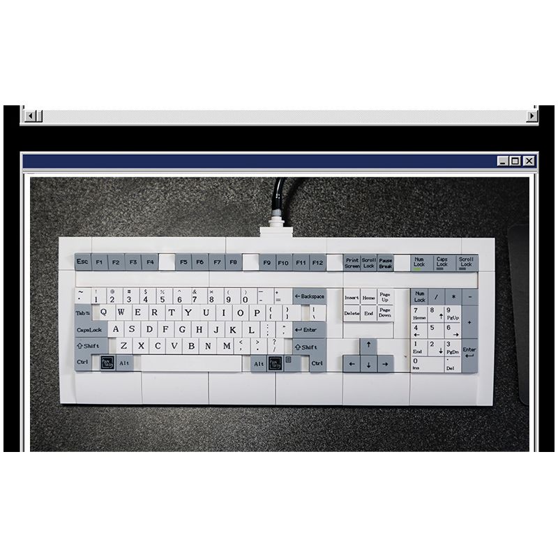 PANTASY 85005 non  MÁY TÍNH CỔ ĐIỂN bộ đồ chơi xếp lắp ráp ghép mô hình RETRO 90S PC 1800 khối