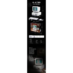 PANTASY 85005 non  MÁY TÍNH CỔ ĐIỂN bộ đồ chơi xếp lắp ráp ghép mô hình RETRO 90S PC 1800 khối