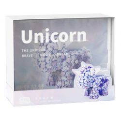 GEKKOSHA 804219 non  KỲ LÂN HOA GIẤC MƠ NGÔI SAO HÌNH QUẠT MÀU TÍM bộ đồ chơi xếp lắp ráp ghép mô hình Arts & Crafts UNICORN 1360 khối