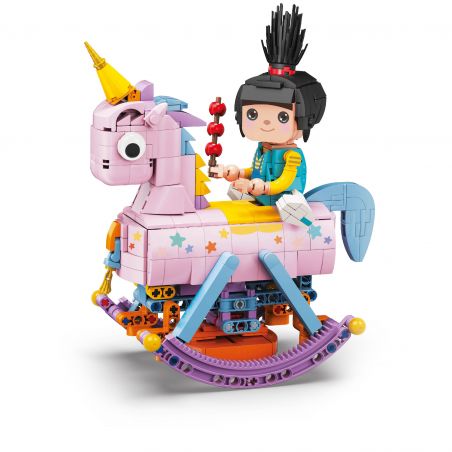 KAIDO KD99006-3 99006-3 non  NGỰA BẬP BÊNH ALICE bộ đồ chơi xếp lắp ráp ghép mô hình ANGEL GIRL 559 khối