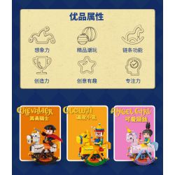 KAIDO KD99006-3 99006-3 non  NGỰA BẬP BÊNH ALICE bộ đồ chơi xếp lắp ráp ghép mô hình ANGEL GIRL 559 khối