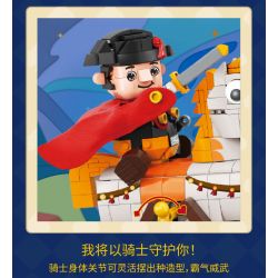 KAIDO KD99006-1 99006-1 non  NGỰA BẬP BÊNH HIỆP SĨ DŨNG CẢM bộ đồ chơi xếp lắp ráp ghép mô hình CHEVALIER 610 khối