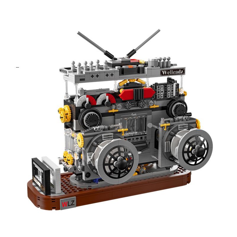 WELLEADZ 2118 non Lego ĐÀI PHÁT THANH CỔ ĐIỂN bộ đồ chơi xếp lắp ráp ghép mô hình Creator RADIO Sáng Tạo 1199 khối