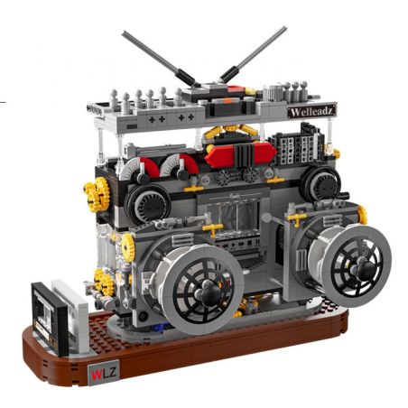 WELLEADZ 2118 non  ĐÀI PHÁT THANH CỔ ĐIỂN bộ đồ chơi xếp lắp ráp ghép mô hình Creator RADIO Sáng Tạo 1199 khối