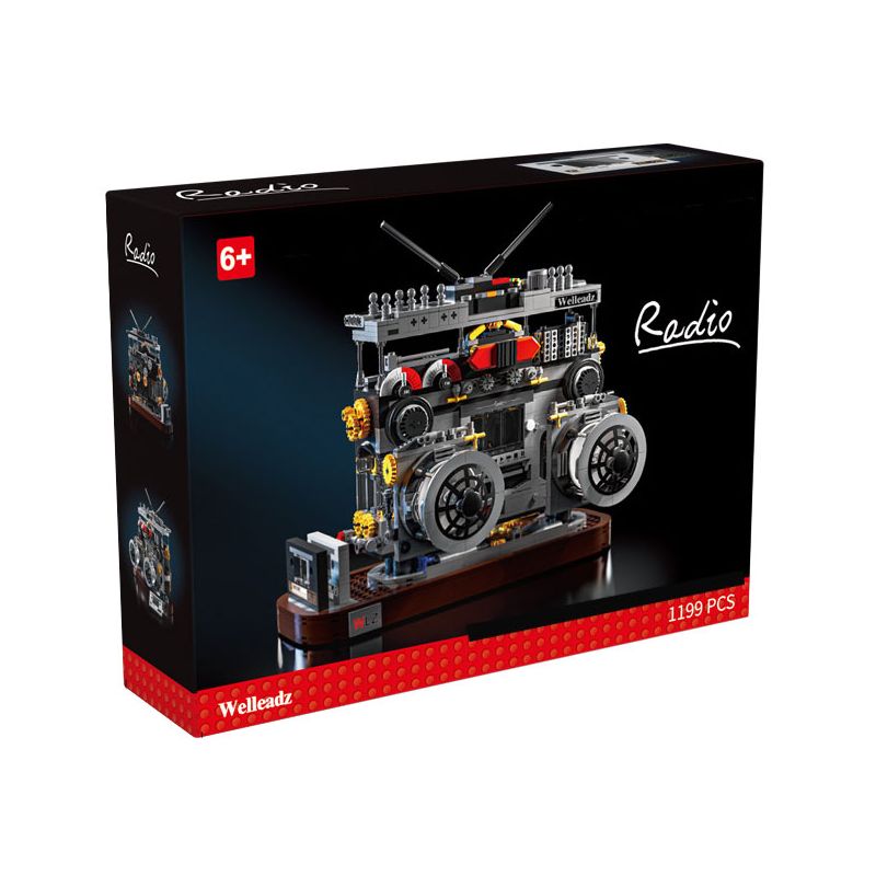 WELLEADZ 2118 non  ĐÀI PHÁT THANH CỔ ĐIỂN bộ đồ chơi xếp lắp ráp ghép mô hình Creator RADIO Sáng Tạo 1199 khối