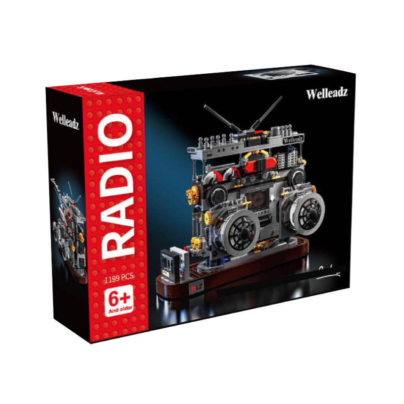 WELLEADZ 2118 non  ĐÀI PHÁT THANH CỔ ĐIỂN bộ đồ chơi xếp lắp ráp ghép mô hình Creator RADIO Sáng Tạo 1199 khối