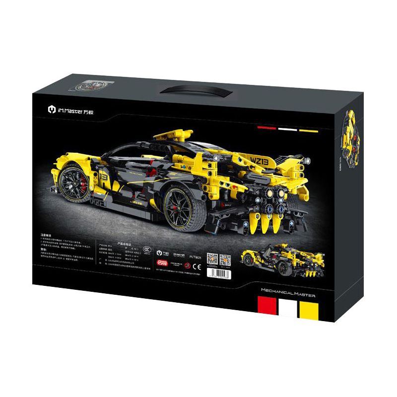 IM.MASTER QIHUI 9813 non  BẬC THẦY TÍCH LŨY BUGATTI VEYRON tỷ lệ 1:14 bộ đồ chơi xếp lắp ráp ghép mô hình  Kỹ Thuật Công Nghệ Cao Mô Hình Phương Tiện 1323 khối