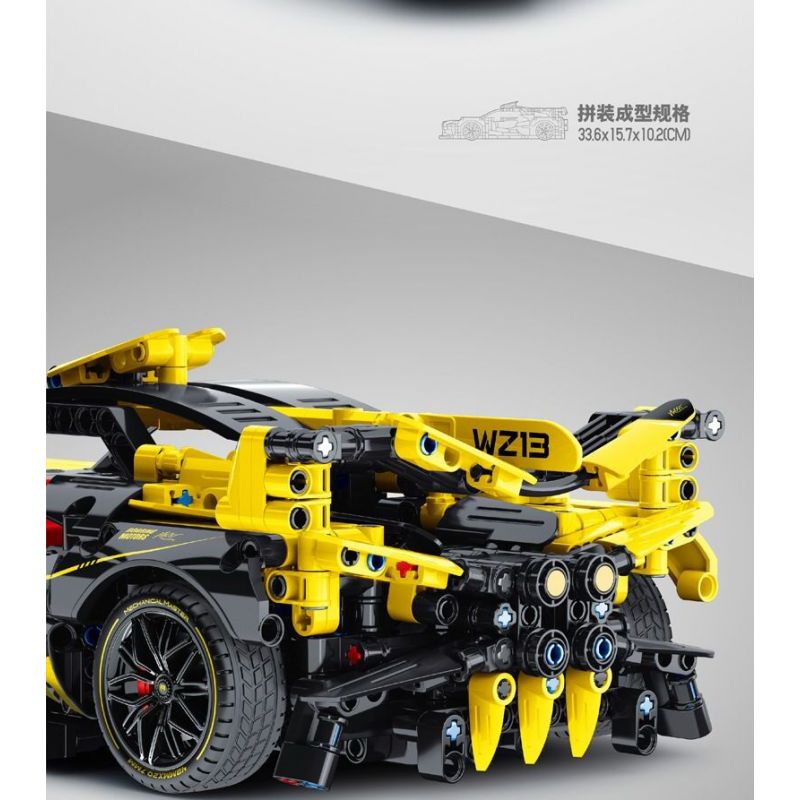 IM.MASTER QIHUI 9813 non  BẬC THẦY TÍCH LŨY BUGATTI VEYRON tỷ lệ 1:14 bộ đồ chơi xếp lắp ráp ghép mô hình  Kỹ Thuật Công Nghệ Cao Mô Hình Phương Tiện 1323 khối