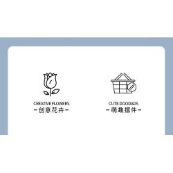 BALODY 21179 non  CHUYỆN GIỮA HOA 12 PHONG CÁCH bộ đồ chơi xếp lắp ráp ghép mô hình Creator POTTED FLOWER Sáng Tạo 1666 khối